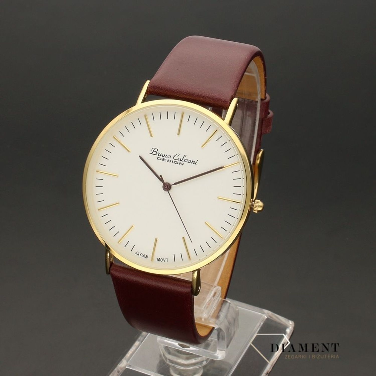 Zegarek męski Bruno Calvani BC90818 z bordowym paskiem (1).jpg